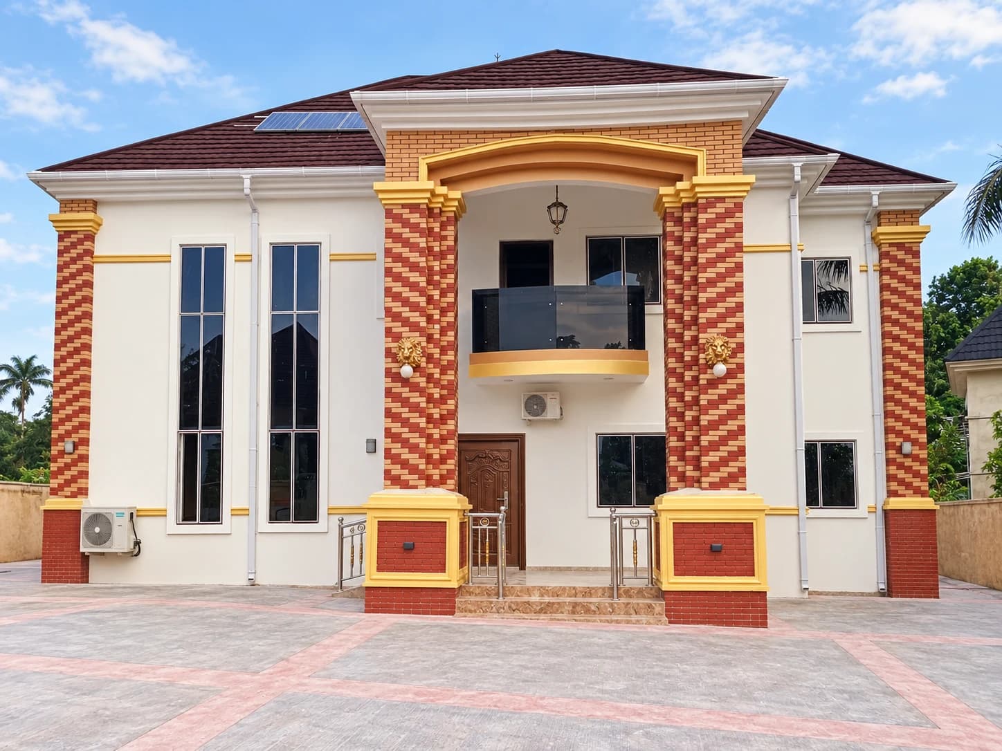Completed brick and gold exterior by Doragloss